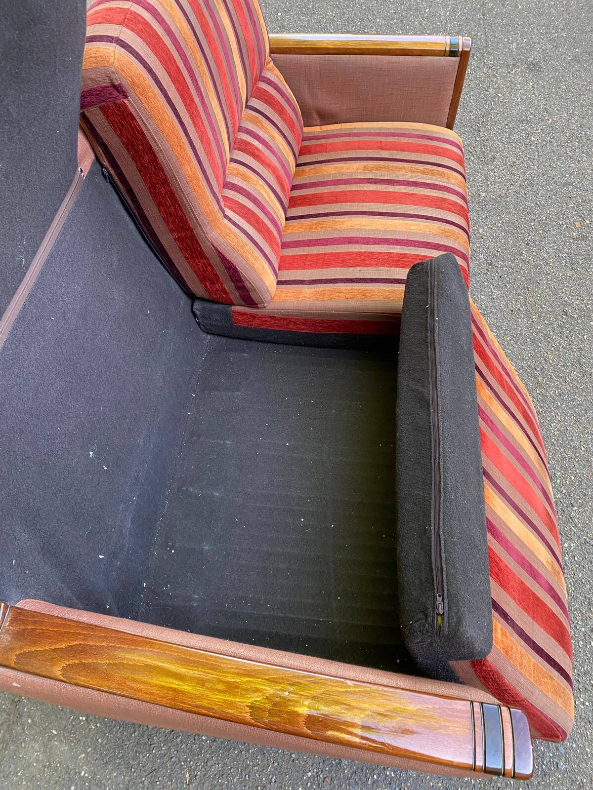 Two-seater sofa Art Deco inspiration Cavel France 2000s