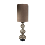 Free form bubbly wavy ceramic table lamp by Kaiser Leuchten, Germany 1960s