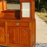 Art Deco sideboard with 2 cabinets and mirror