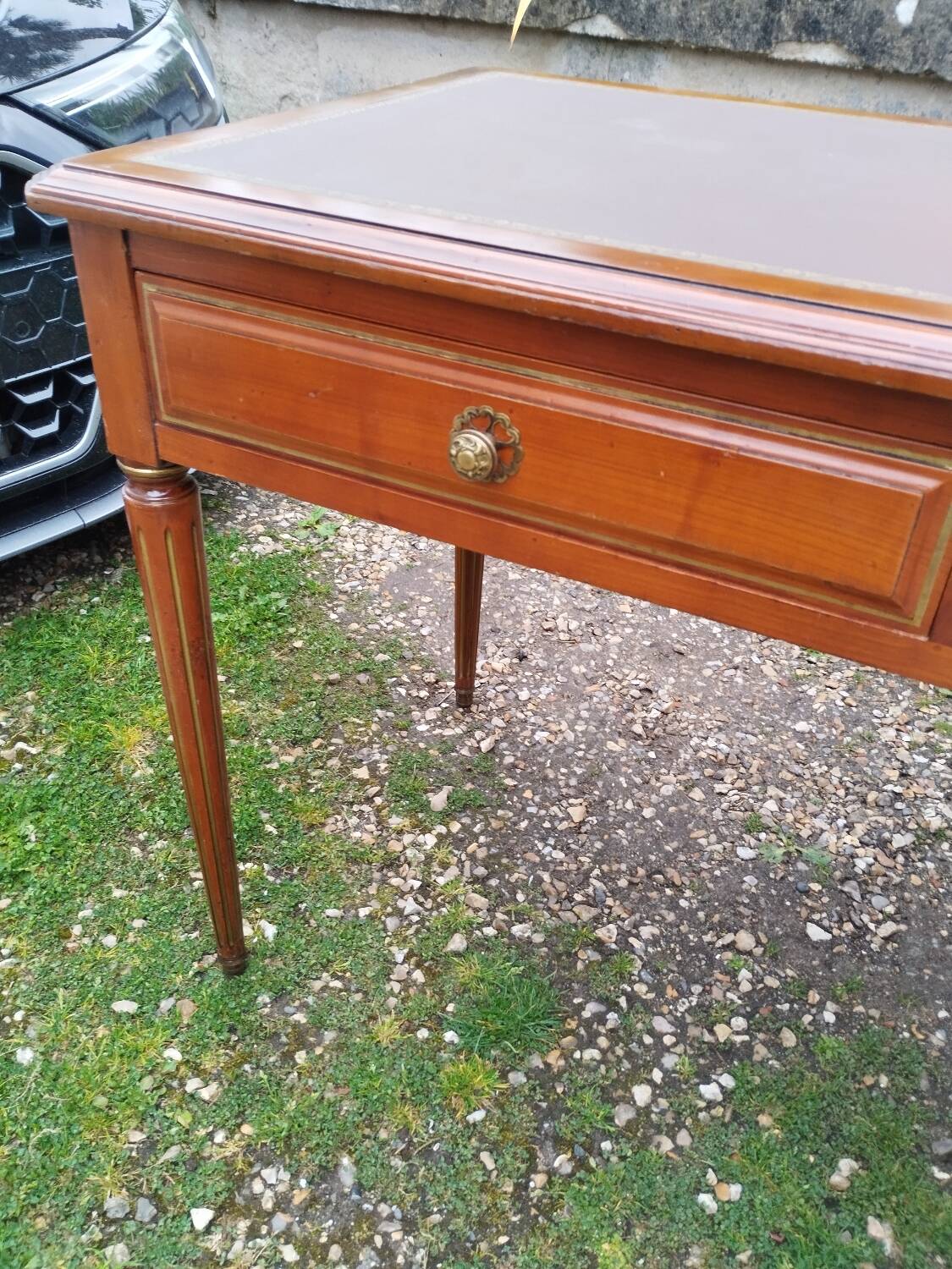 Bureau plat ancien style louis xvi
