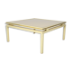 Table basse, aluminium laqué et laiton, années 1970, par Pierre Vandel