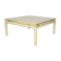 Table basse, aluminium laqué et laiton, années 1970, par Pierre Vandel