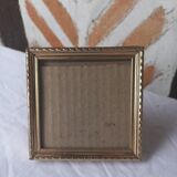 Square golden photo frame