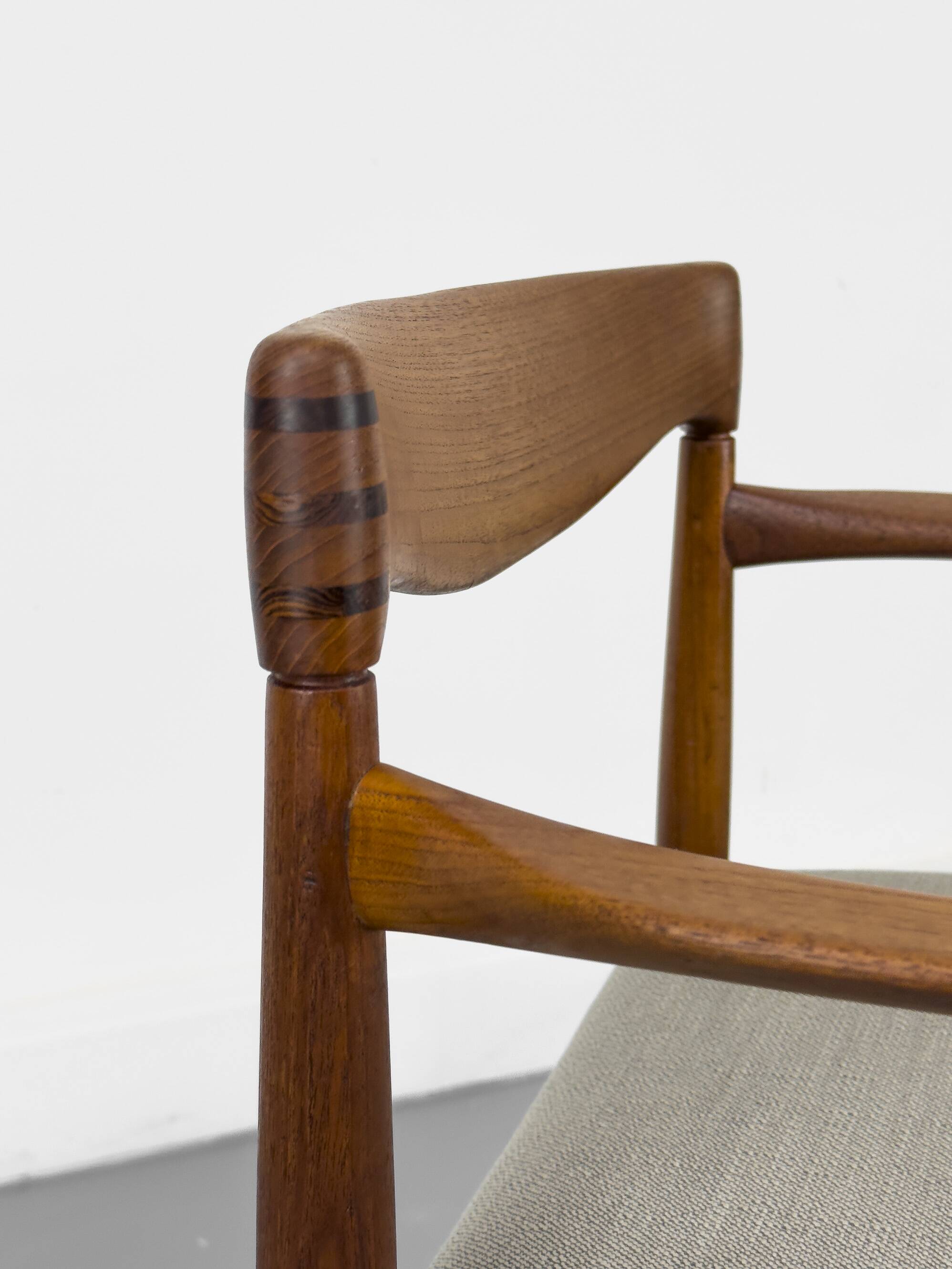 Teak Armchair by H. W. Klein for Bramin, 1960s