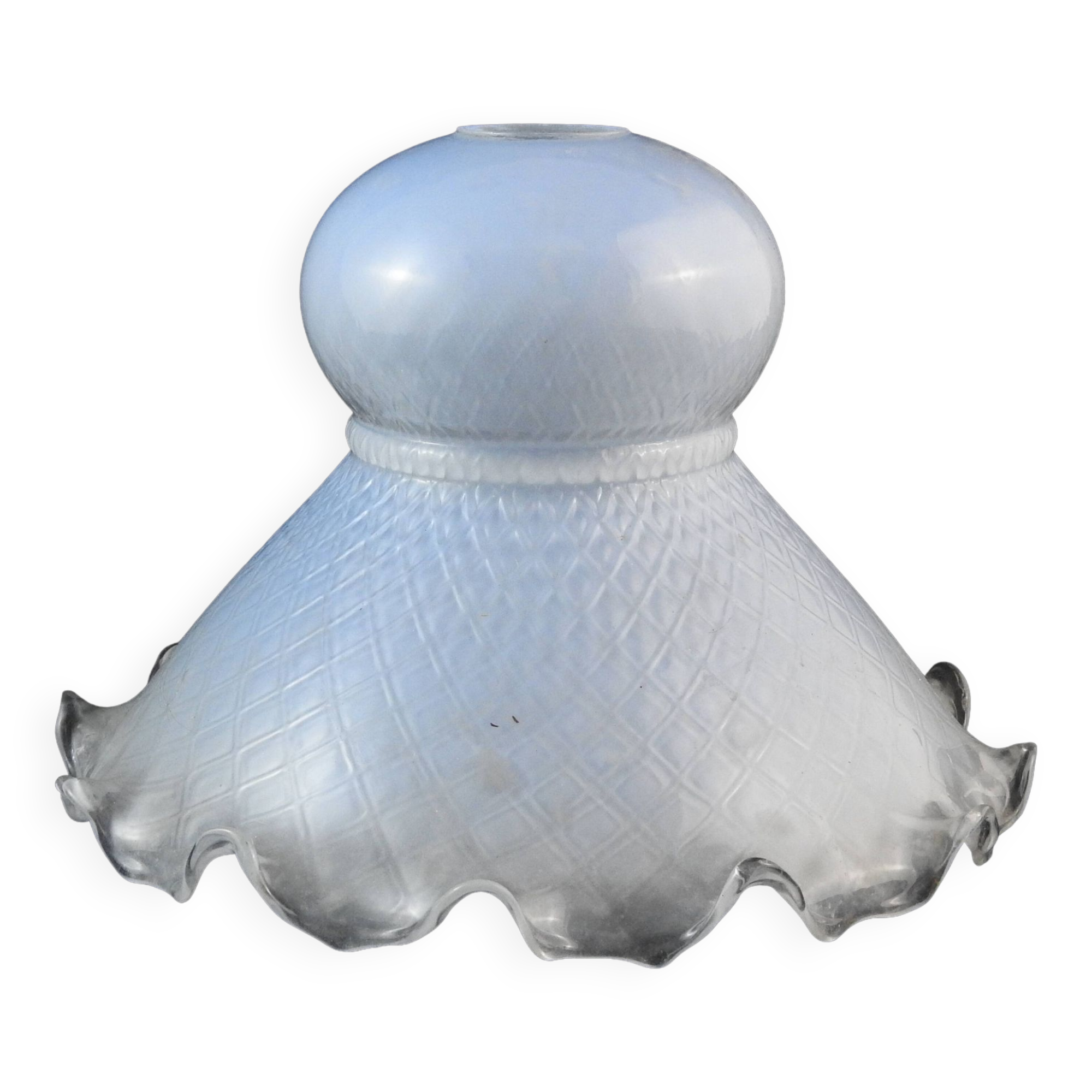 Globe suspension en verre opalescent