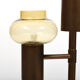 Mid century danish 6 arms brass-chandelier c.1960
