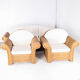 Woven rattan lounge set