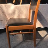 4 scandinavian chairs skai black