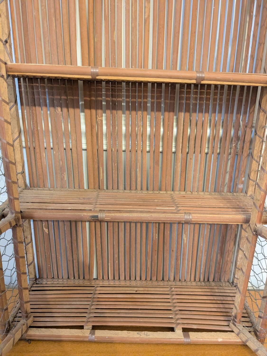 Wicker shelf