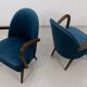 Pair of mid-century cocktail chairs, Poland, 1950s