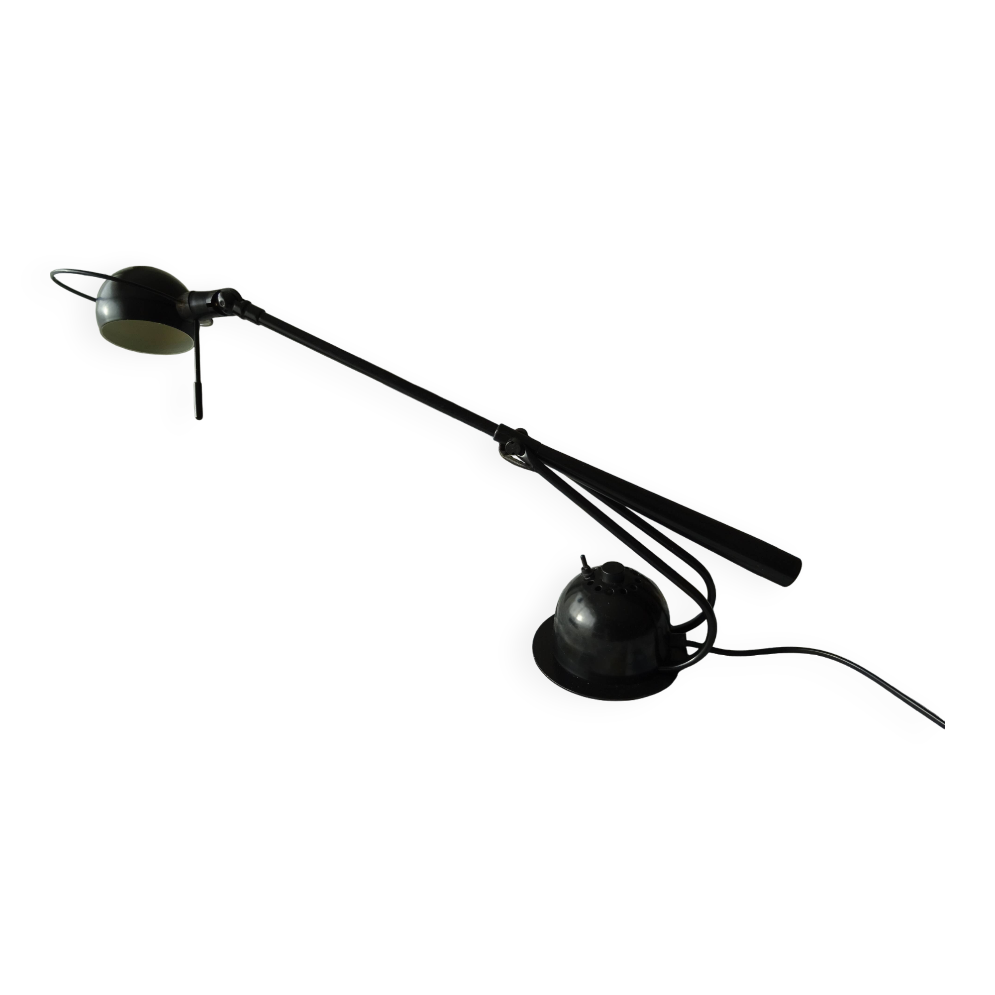Aluminor articulated lamp black metal Vintage 70/80