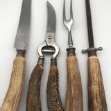 Service set cutlery, ironwood and stainless steel, Solingen