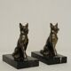 Vintage dog bookends
