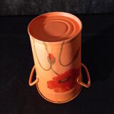 Painted sheet metal pot cover Poppy pattern