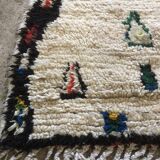 Handmade Berber rug, 100% wool, unique piece
