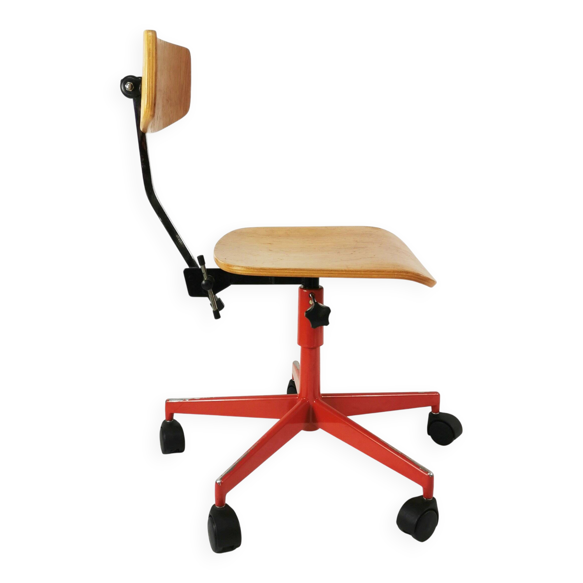 Modernist office chair, Labofa, designed by J. Rasmussen, Denmark, 1960s.