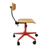 Modernist office chair, Labofa, designed by J. Rasmussen, Denmark, 1960s.