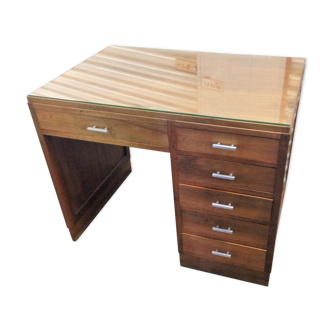 Bureau ancien années 60-70 en bois massif