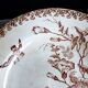 Antique deep plates from the late 19th century, old French crockery.
