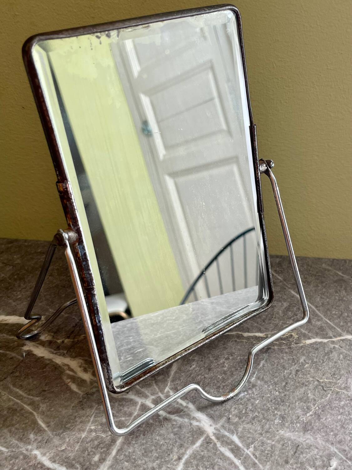 Vintage barber mirror