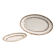 Lot 2 Plat Ovale Porcelaine Limoges Harreau Bord Godronné Style Néo Classiq