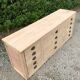 Shop counter in raw chestnut 205cm