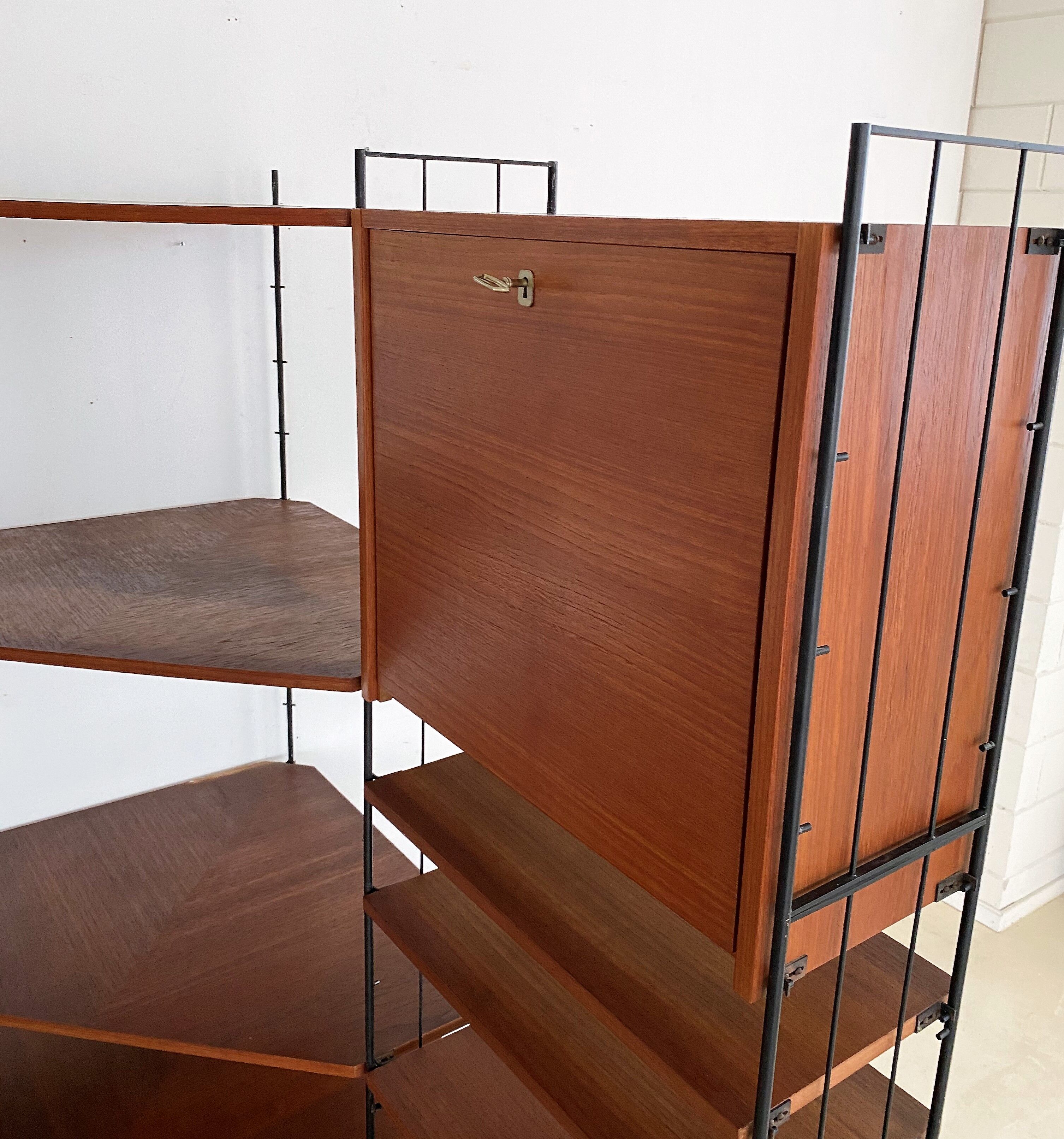 Vintage standing modular wall unit