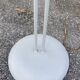 Tubular floor lamp in blue-grey metal and brass, 1930
