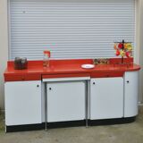 Formica sideboard with its 70' retractable table