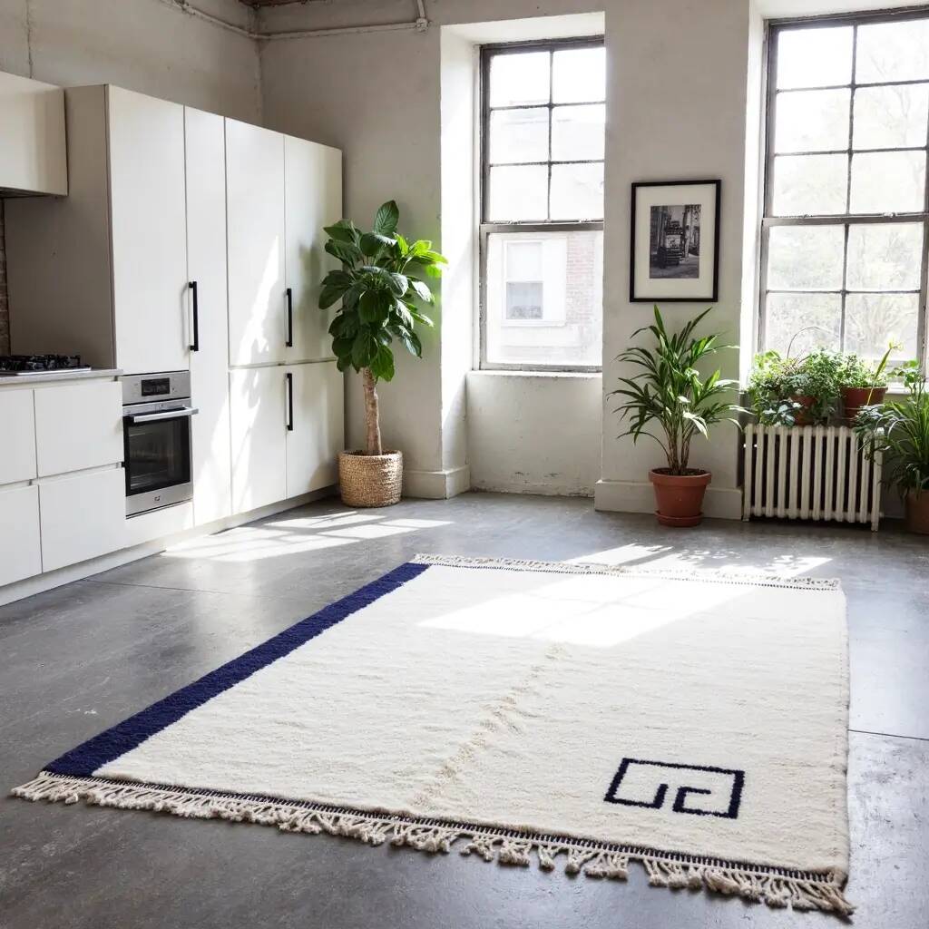 Tapis en laine minimaliste moderne – 250CMX150CM