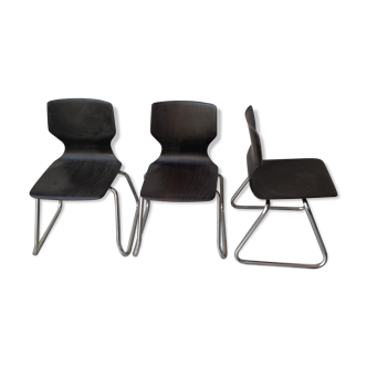 Children's chairs by Elmar Flötotto for Pagholz , set of 3