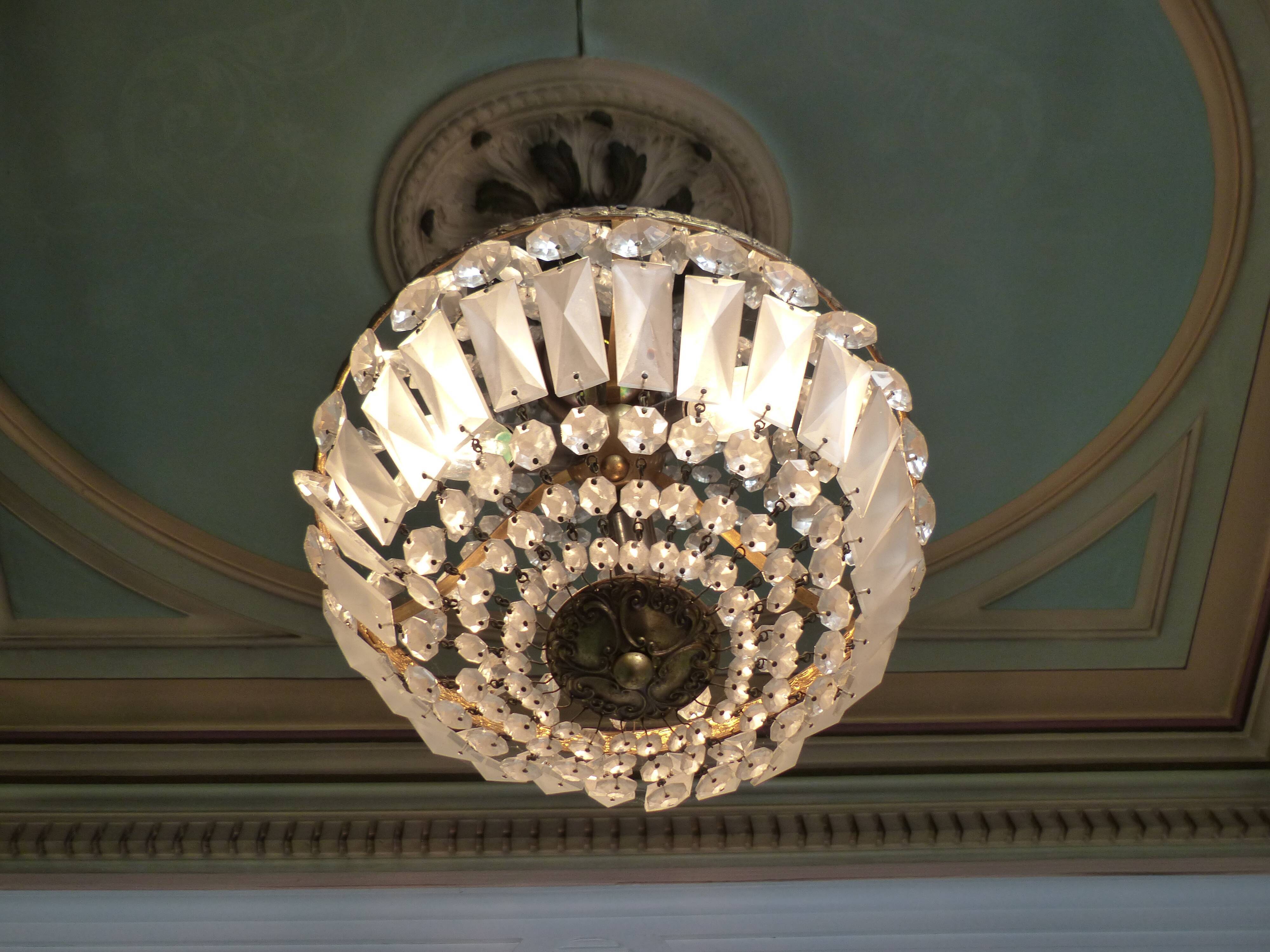 Chandelier with tassels