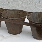 Planter of 3 zinc pots