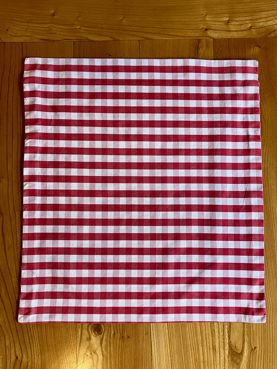 Housse de coussin tissu Vichy