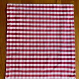 Vichy fabric cushion cover