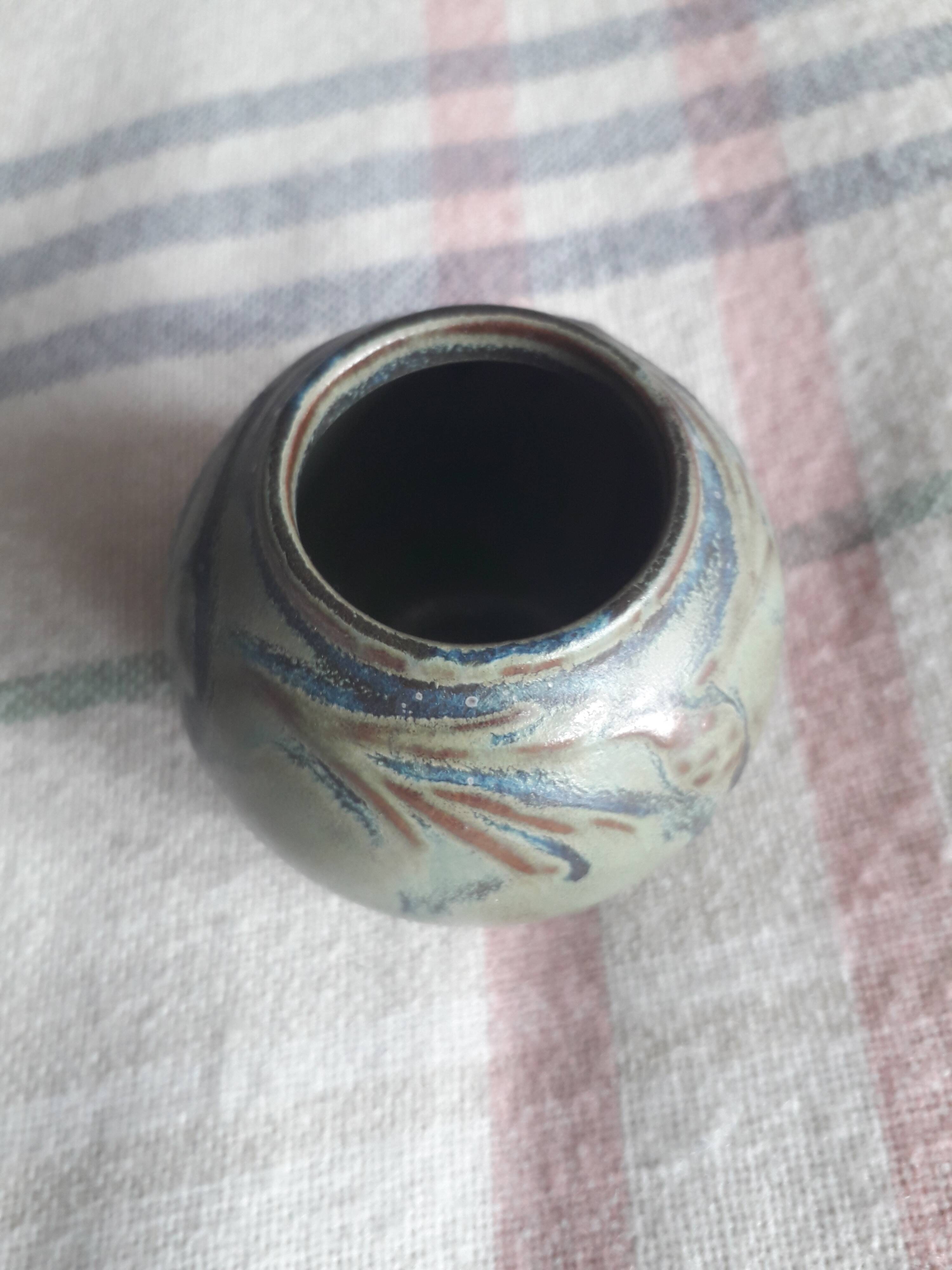 Very original Denbac ceramic vase.