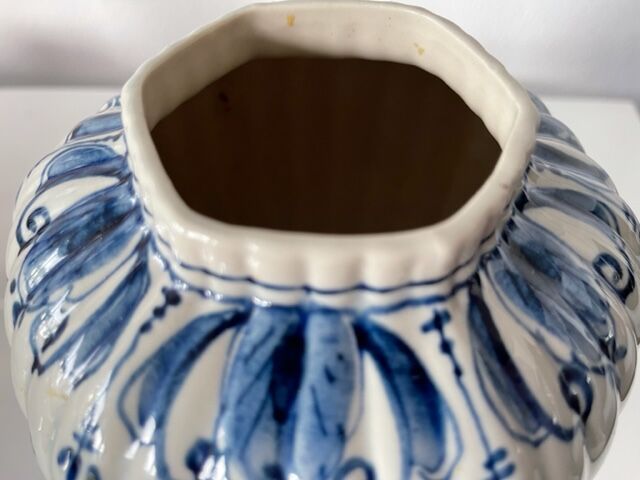 Vase en faience royal Delft blue