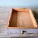 Table en bois bureau patine grise