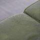 English Chesterfield 2-seater sofa in green cowhide leather