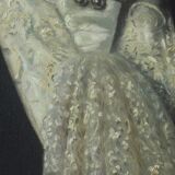 Portrait Adolphe Demange élègante aux gants 1899