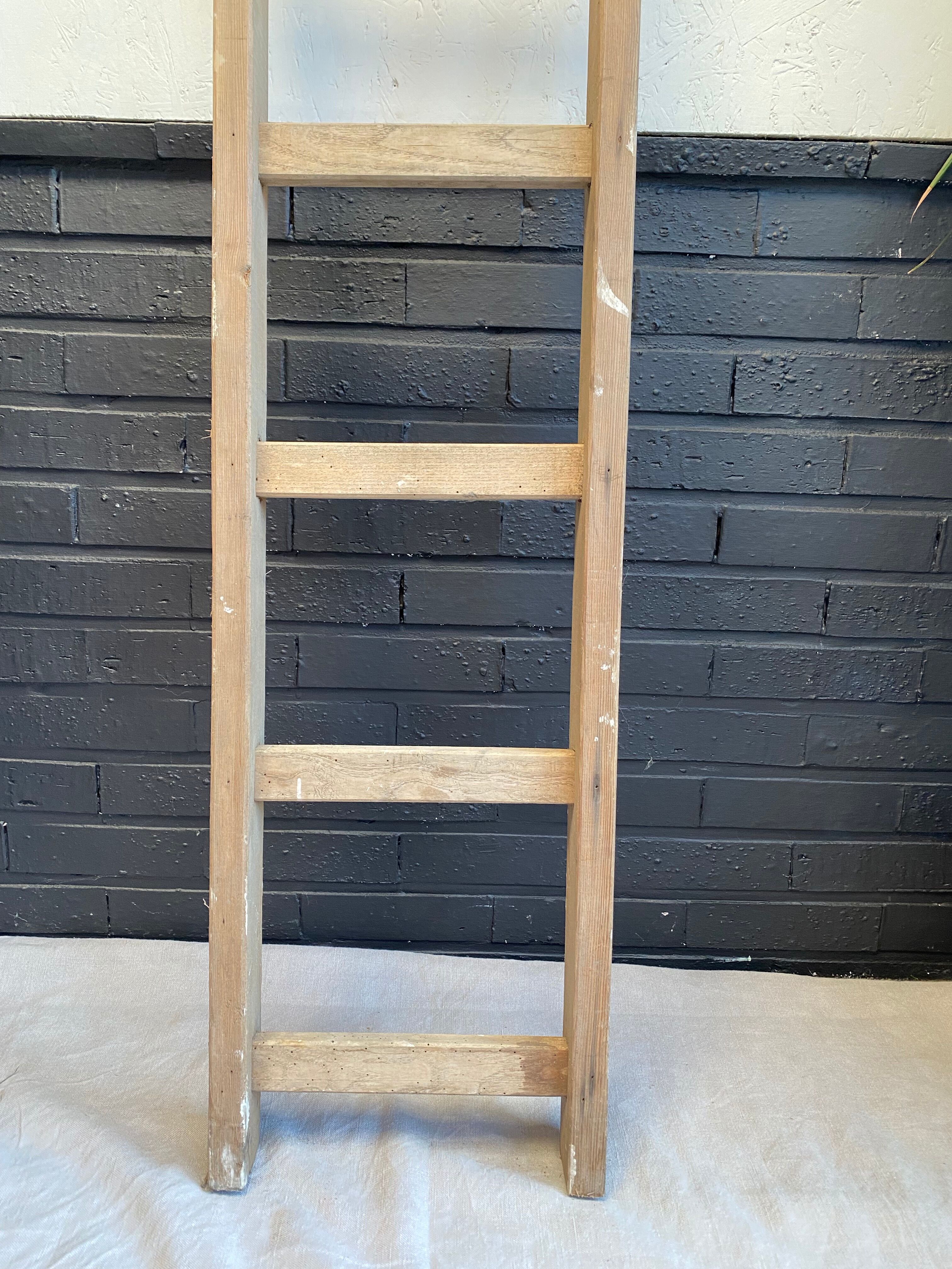 Wooden farm ladder