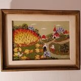 Naif art painting