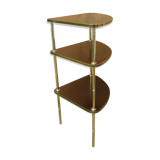 Vintage corner shelf 1960 formica 3 trays