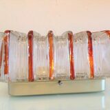 Rectangular two-tone glass ceiling lamp 60/70
