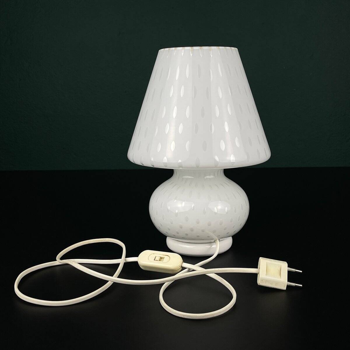 Murano glass table lamp Mushroom, Italy, 1990s