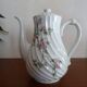 Teapot / chocolate maker porcelain Limoges Haviland - Sylvie roses - Tors