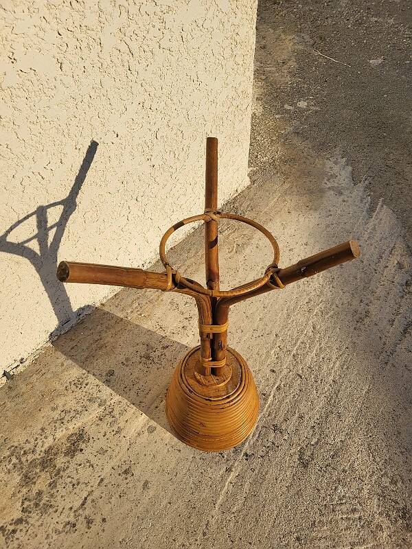 RATTAN FLOWER POT HOLDER 1960