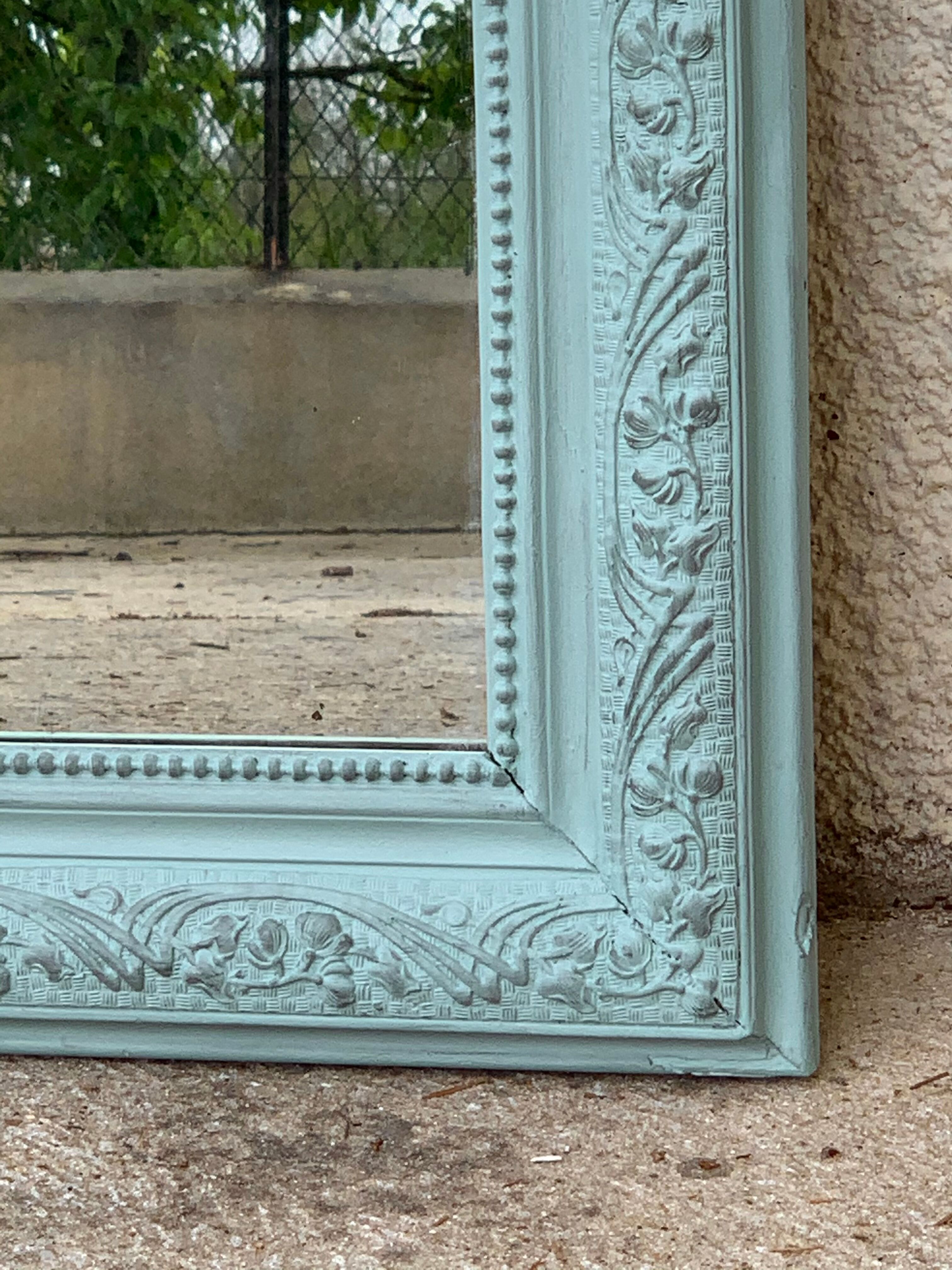 Mirror Louis Philippe celadon 68x92