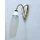Mid Century Flexible Brass Glass Wall Light