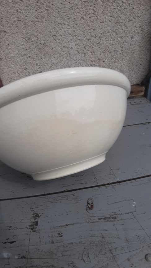 White salad bowl sarreguemines